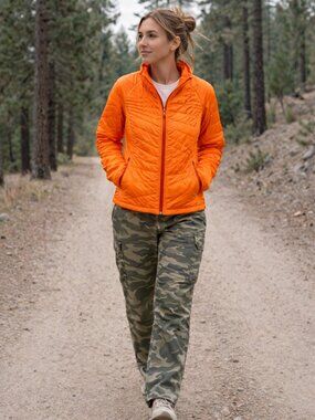 REI Co-op Orange Insulated Jacket Size Medium